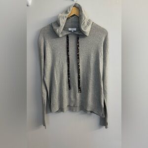 J Society NWOT 100% Cotton New York Gray Camo Drawstring Hoodie Sweater Size S